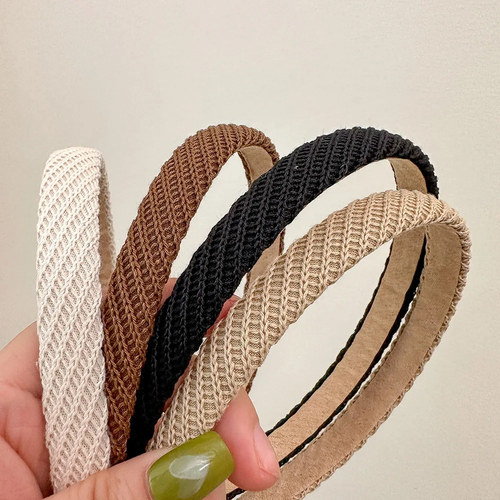 Retro Black White Bezel Hairbands Headbands for Women Girls Vintage Hoop for Party Bride Wedding Hair Bands Accessories