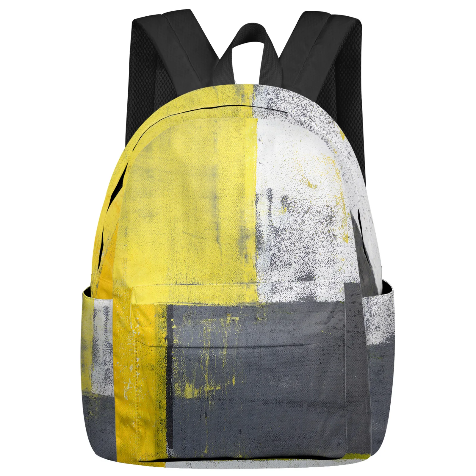 Oil Painting Style Abstract Geometric Backpack School Bags for Teenagers Students Laptop Bag Women's Casual Travel Backpack