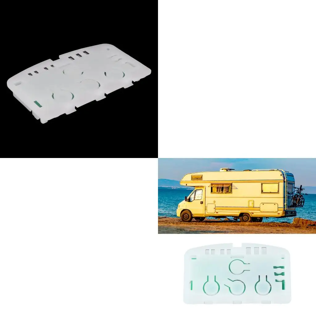 Camping Toilet Flush Control Board Replacement, 50709 Single Plastic Switches Circuit Plate for Thetford SN C250S Car Repair