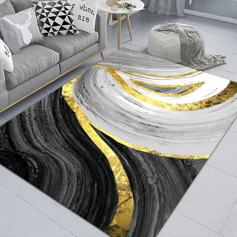 

Nordic Style Marble Pattern Carpets For Living Room Modern Luxury Bedroom Bedside Area Rug Home Decoration Parlor Soft Floor Mat