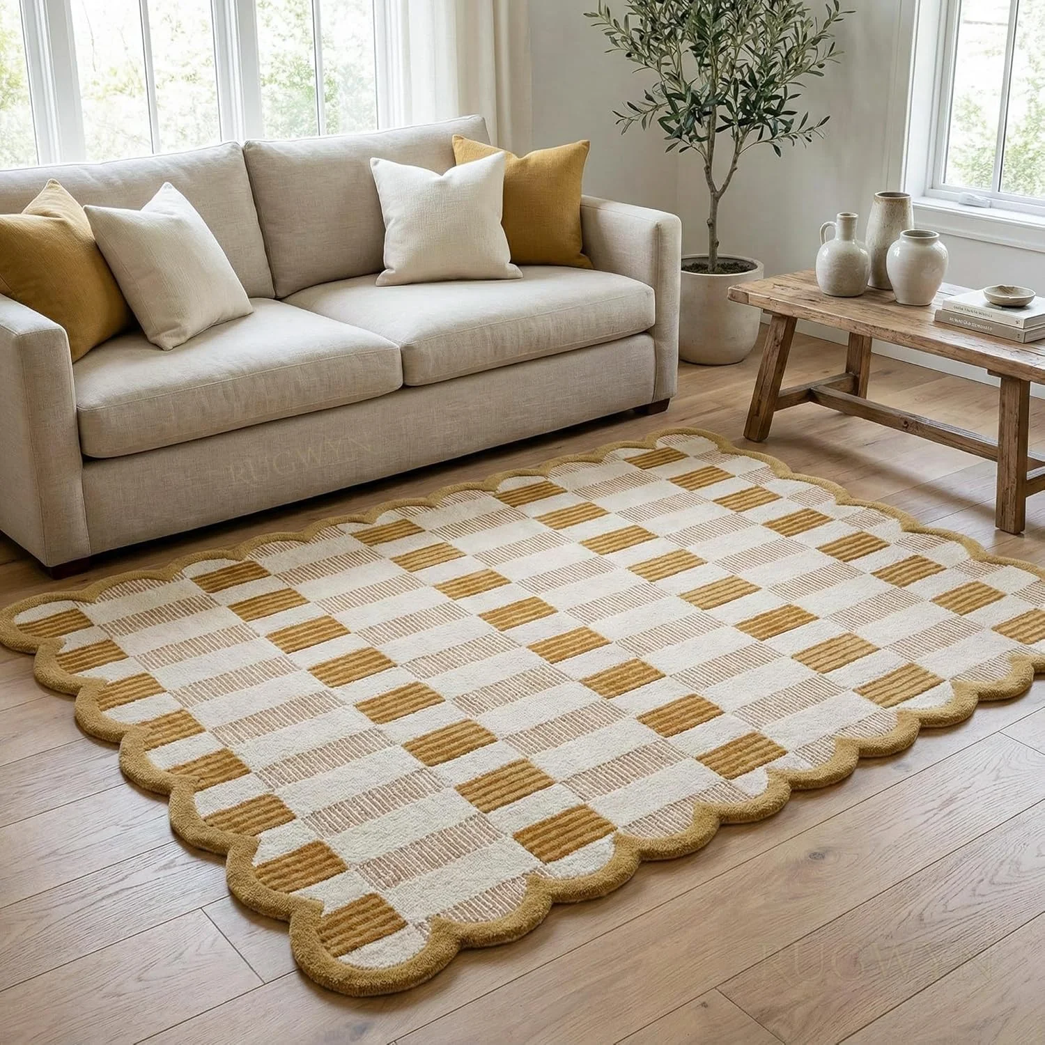 2026 Premium Quality Modern Tufted Wool Area Rug High Pile Extra Thick Washable for Bedroom Home Travel Golf China Factory Direc