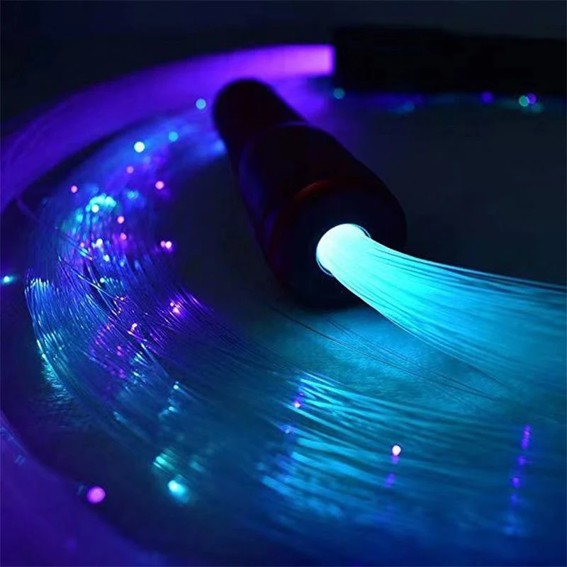 LED Fiber Optic Whip 360° Swivel Super Bright Light Up Rave Toy EDM Pixel Flow Lace Dance Festival Party Disco Dance Whips