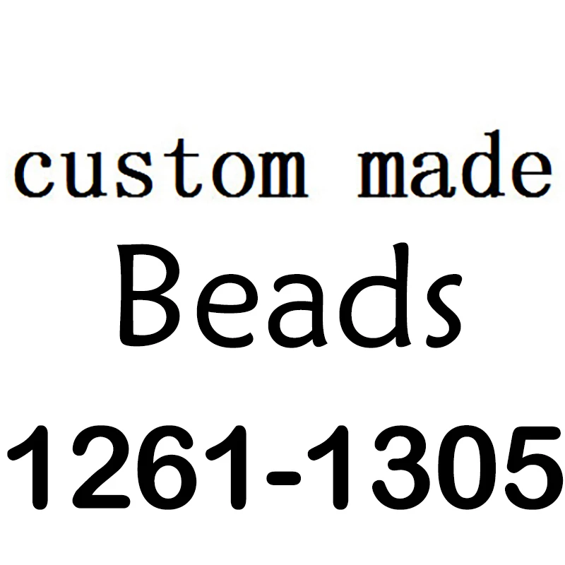 Seialoy 10pcs/lot Custom Beads AD1261-1305 Please Contact Customer Service To Send Pictures