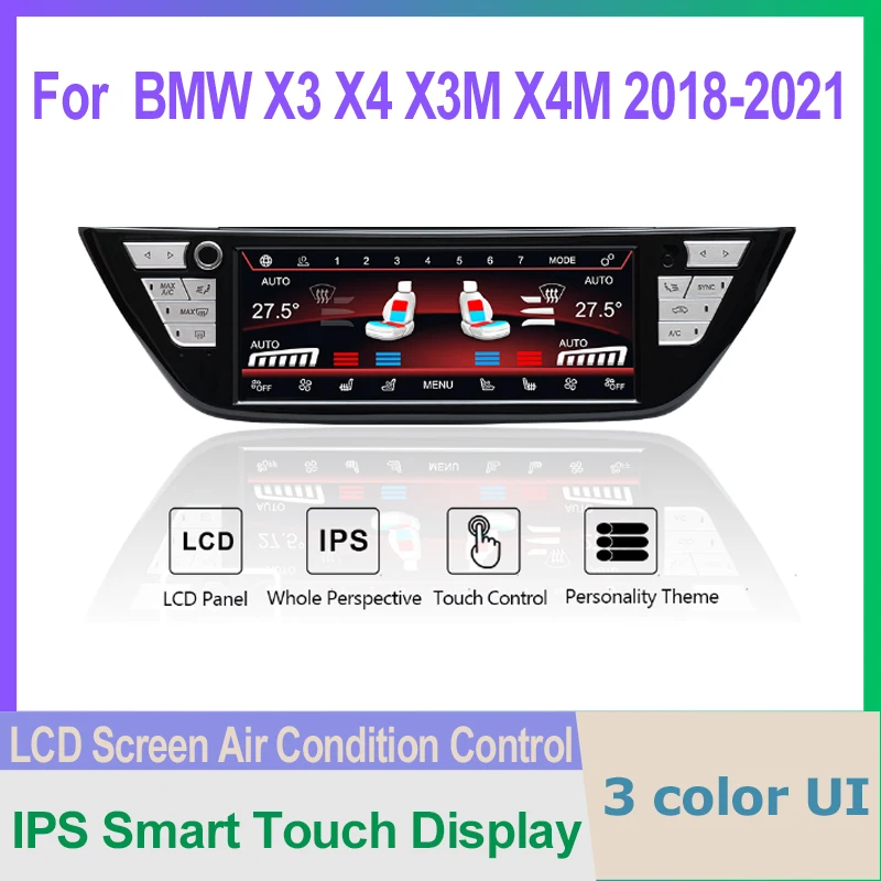 

Heated Air Conditioner Control Screen Climate For BMW X3 X3M G01 G08 X4 X4M G02 2018 2019 2020 2021 LCD Digital AC Panel