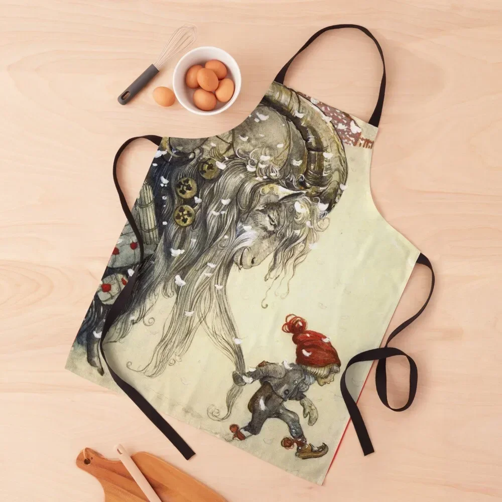 

Yule Goat - John Bauer Christmas Apron Women's Dress Women's All For Kitchen And Home Kitchens Woman Apron