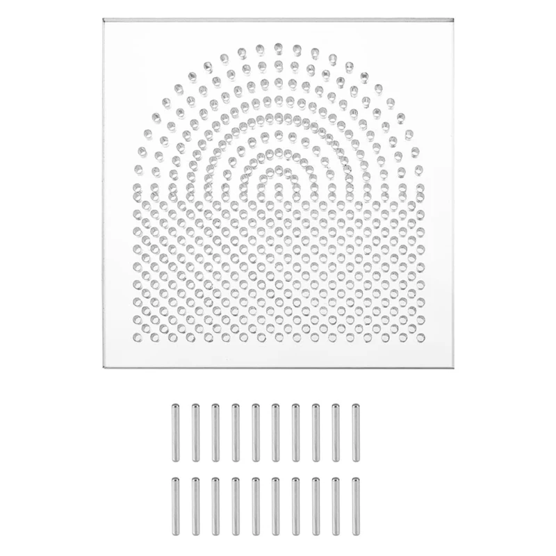 

Wires Wrapping Board Accessory Unique Wires Crafting Plate Sturdy Acrylic Wires Shaping Board for Jewelry Makers 97QE