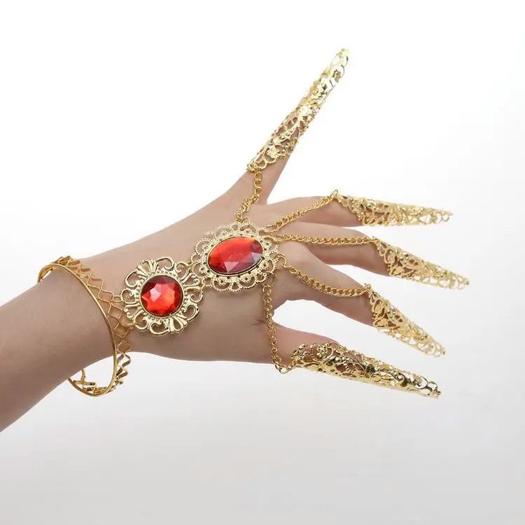 New Ethnic Style Handicraft Dance Performance Dress Bracelet Accessories Qianshou Guanyin Nail Cover