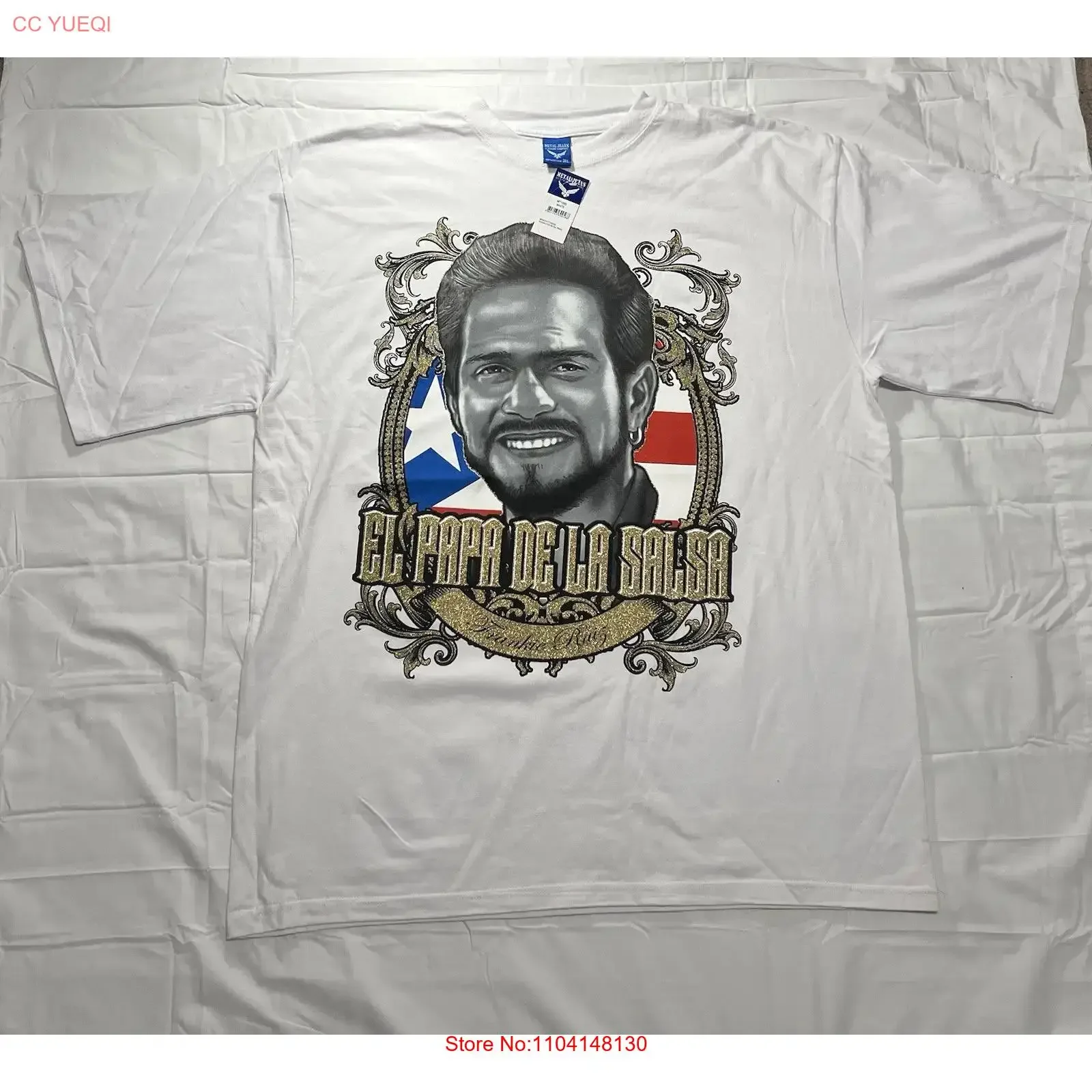 Rare Vintage Frankie Ruiz El Papa De La Salsa Men's Size 3XL T Shirt with Tags vintage Washed fashion Unisex homme Soft graphic