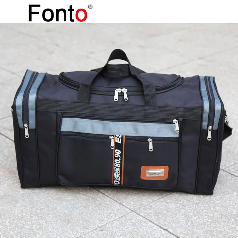 Fonto Oversized Travel Bag Hand Luggage Bag Long Distance Moving Travel Bag Self Driving Travel Bag Korean Version