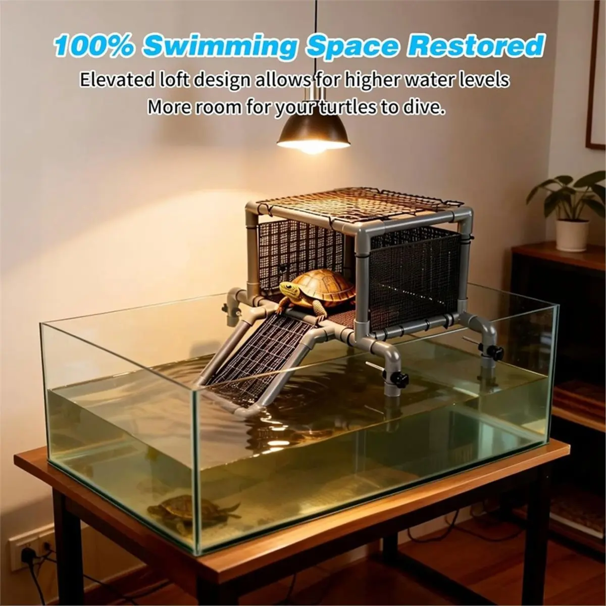 PHONE&GEAR Turtle Basking Platform for 40-90 Gallon Tanks(10.6