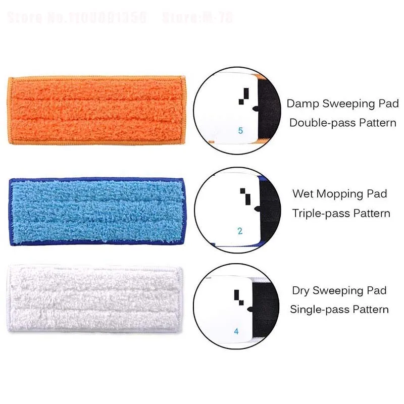 Washable Wet Mopping Cloth Rag Pads Damp Dry Pad cloth for iRobot Braava Jet 240 241 cleaner spare parts Replacement kit Parts