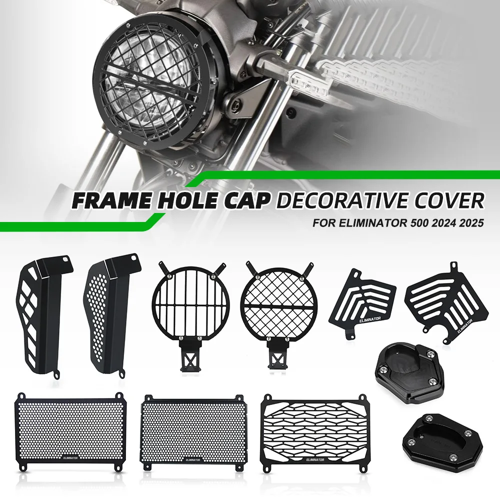 

2024-2025 For Kawasaki Eliminator 500 Eliminator500 Motorcycle Engine Cover Clutch Cover Radiator Headlight Guard Protection