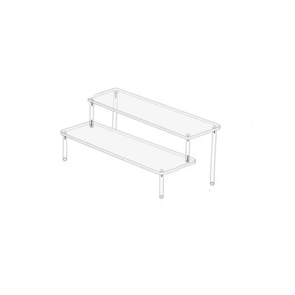 Nouveau présentoir en acrylique transparent 20/30/40CM, étagère de rangement en acrylique, présentoir pour figurines, étagère pour figurines
