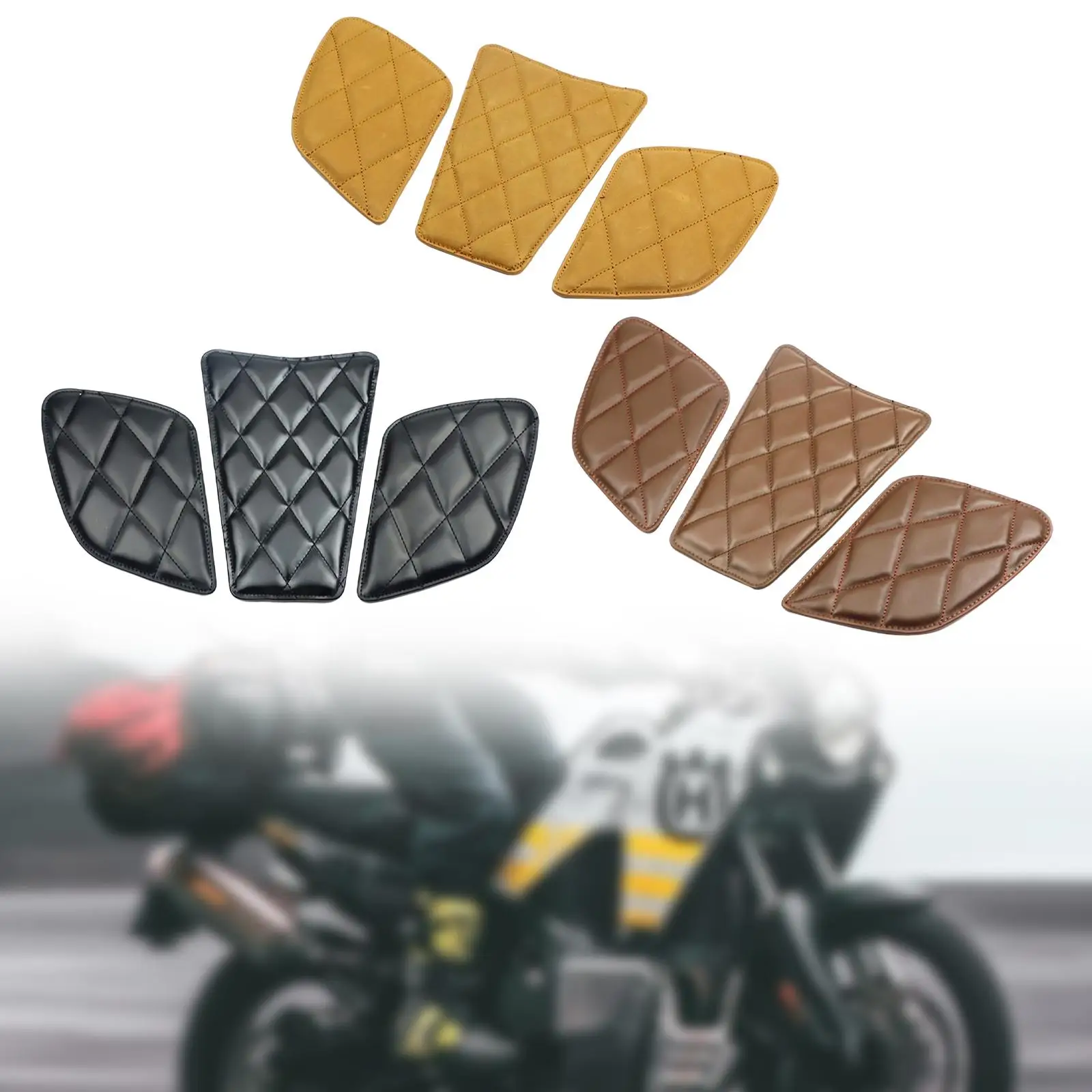 

Накладка на бак мотоцикла, защита коленей, простая установка, замена, защита, накладка для улучшения сцепления