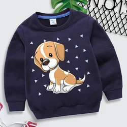 Beagle Dog Print Kids Hoodies Fashion Animal Pullover Long Sleeve Sweatshirt Cartoon Beagle Sweatshirts Girls Boys Hoodie Tops