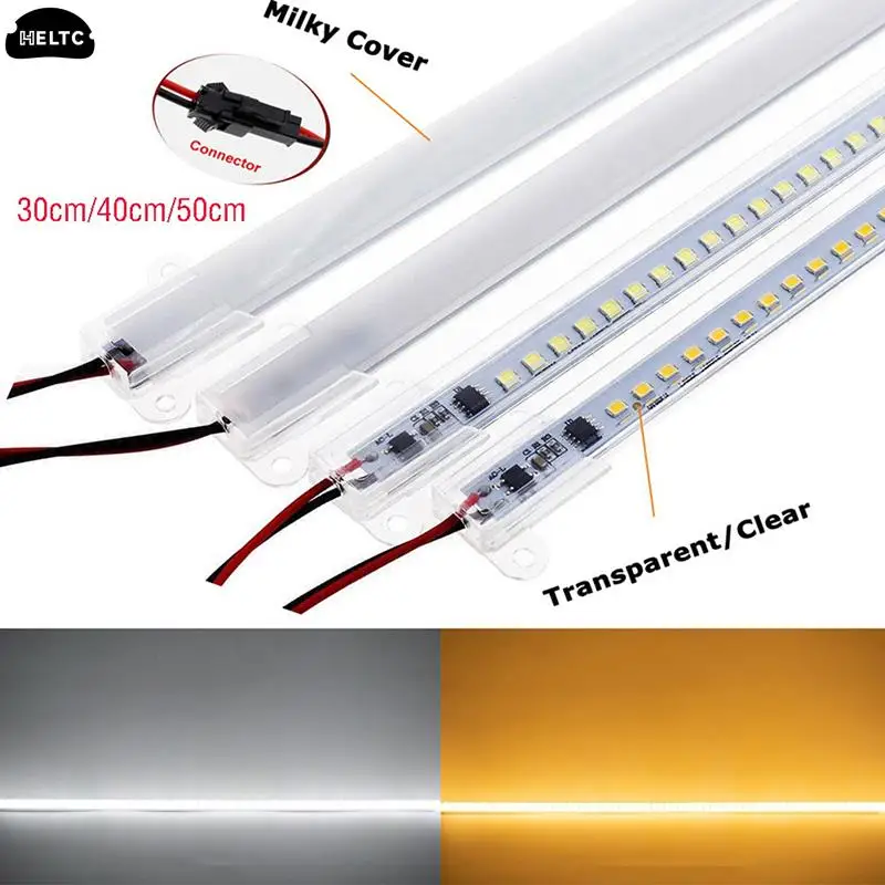 LED Rigid Light Strip Bar Light High Brightness 2835 LED Clip 30/40cm 72LEDs Rigid Strip Saving LED Tubes LED Rigid Light Strip