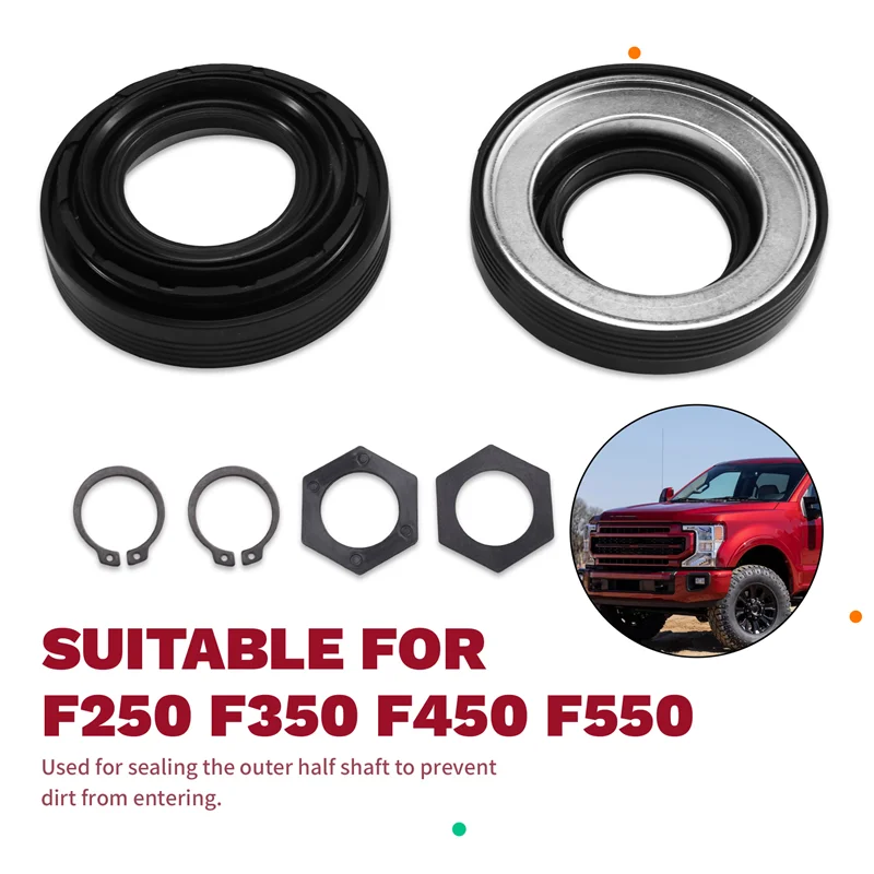 

Lasting Outer Axle Dust Seal Sturdy Front Axle Shaft Seal And Bearing Kit For Ford Super Duty Excursion F250 F350 F450 F550