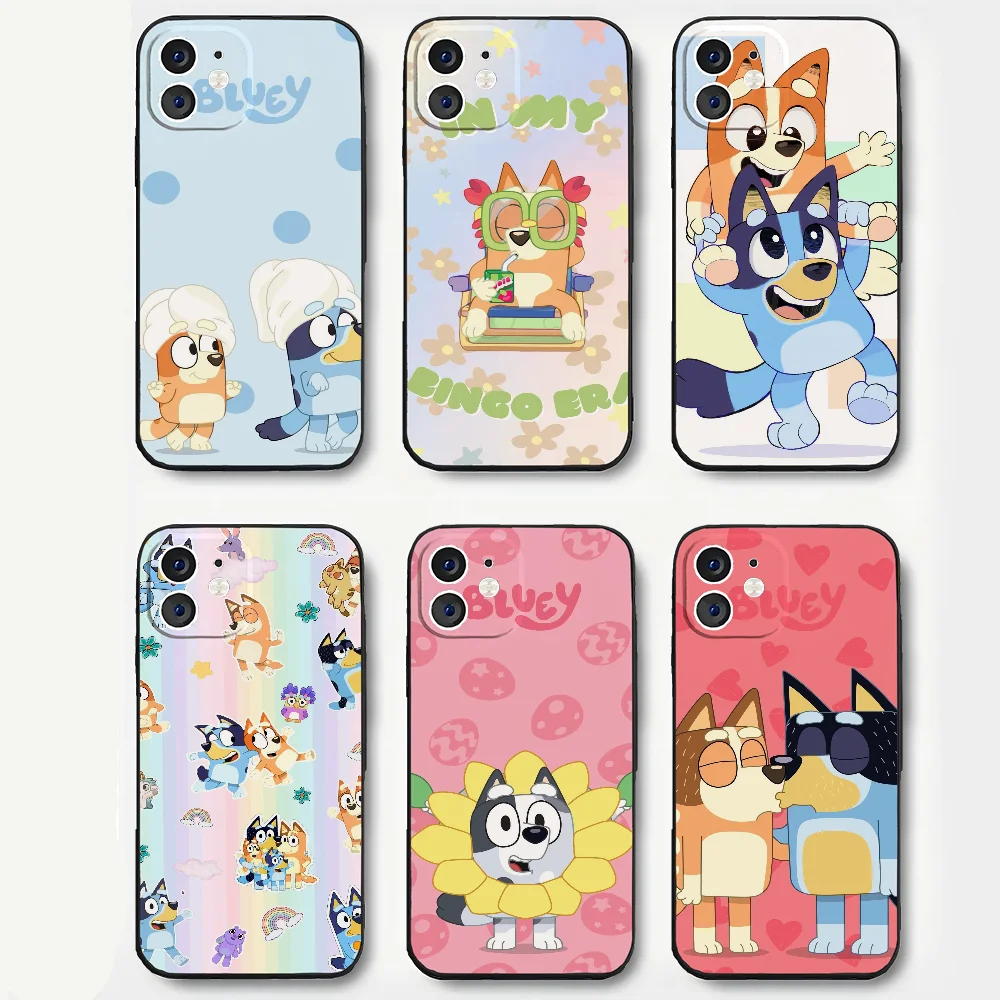 Bilibili Cartoon B-Blueys Phone Case Silicone Soft For IPhone 16 15 14 13 12 11 Plus Pro Max Plus