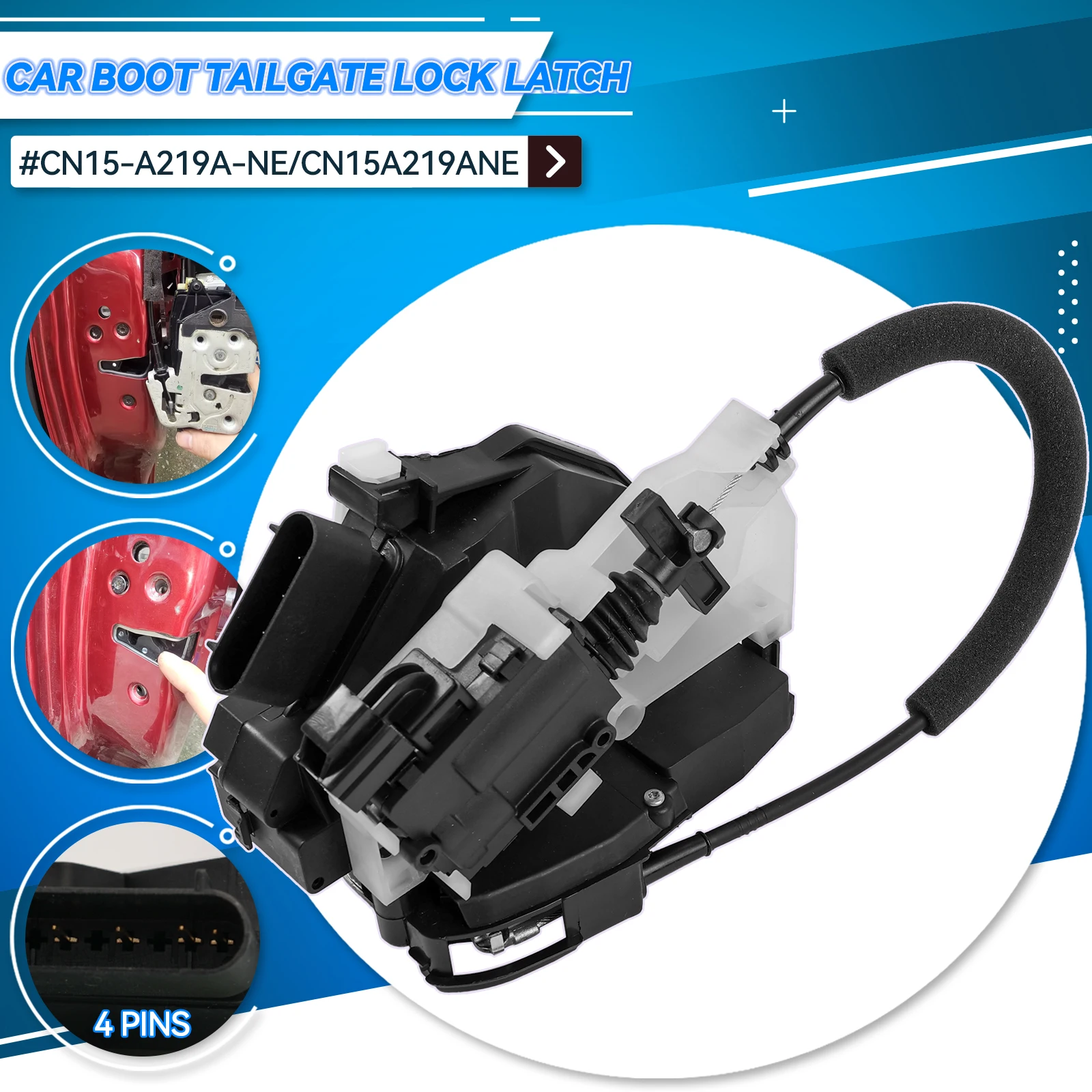 CN15A219ANE Car Rear Trunk Boot Tailgate Lock Luggage Compartment Door Lock Latch CN15-A219A-NE Fit For Ford Ecosport 2013-2017