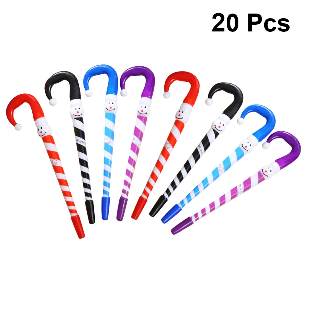 

20 Pcs Grease Pen Student Ballpoint Pens Christmas Decorations Indoor Snow Blue Oily