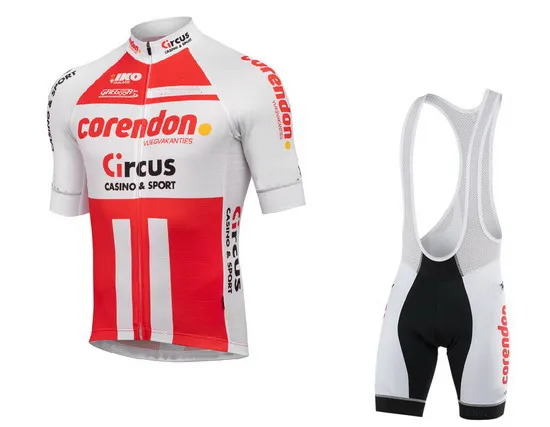 2019 CORENDON-CIRCUS Team Men's Cycling Jersey Short Sleeve Bicycle Clothing With Bib Shorts Ropa Ciclismo