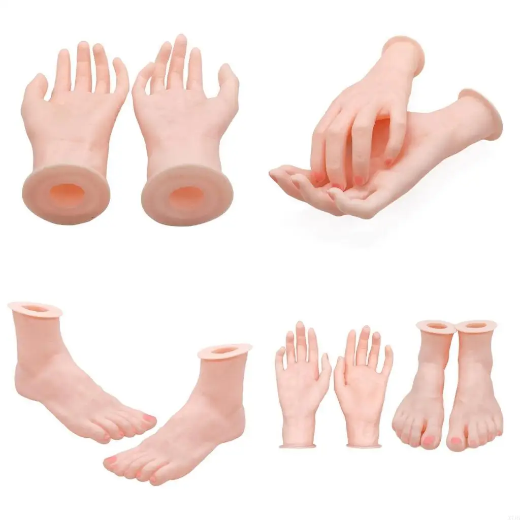 

Профессиональные силиконовые инструменты для демонстрации рук и ног для выставок ювелирных изделий и ногтей