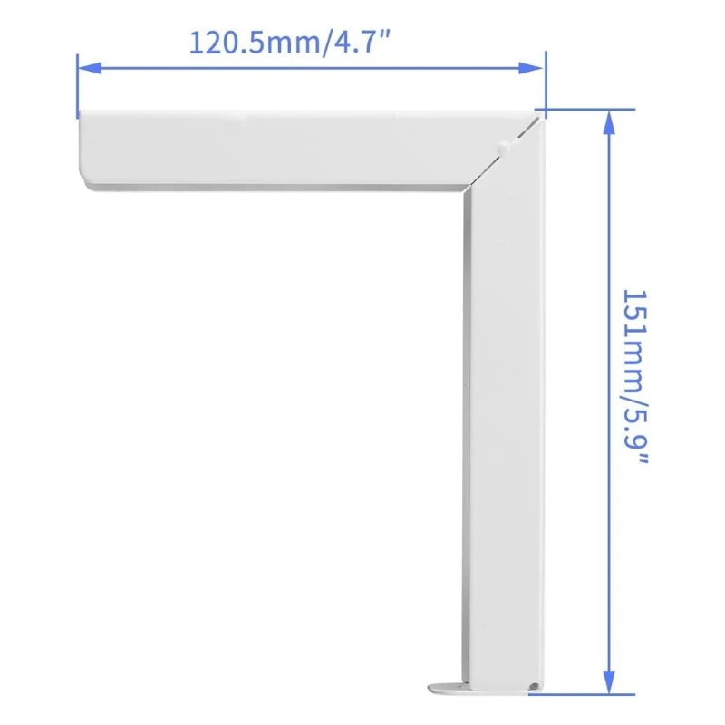L suportes para montagem parede, extensão ajustável, ganchos montagem, capacidade 20kg