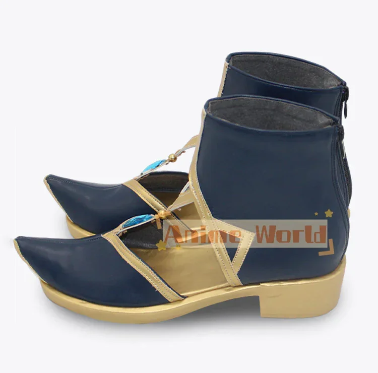 Genshin Impact Kaeya Sailwind Shadow Nuove scarpe cosplay in pelle Stivali di carnevale di Halloween realizzati su misura