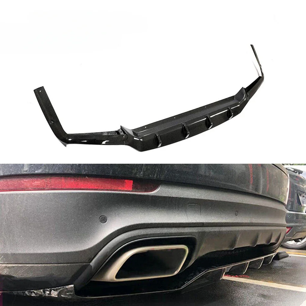 Modify Luxury Carbon Fiber Car Bumper Diffuser for Porsche Cayenne Sport Utility 4-Door 2018-2019