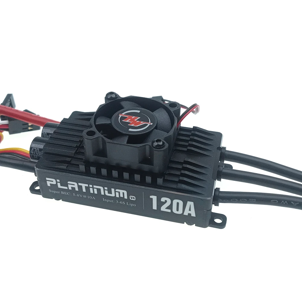 Hobbywing Platinum Pro V4 120A 3-6S Lipo BEC Empty Mold Brushless ESC for RC Drone Aircraft Helicopter