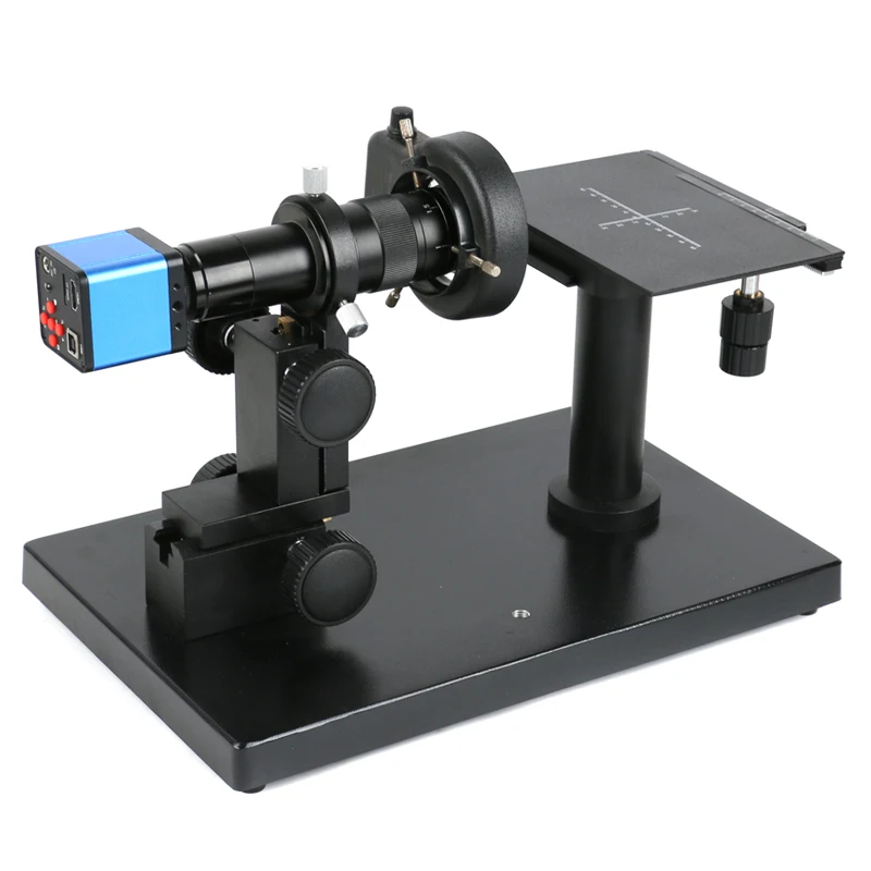 180X 4K HDMI USB UHD Planeness Detector Level Horizontaler Ständer Videomikroskopkamera mit einstellbarer XY-Übersetzung Move Stage
