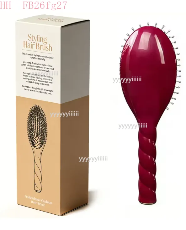 Brosse à cheveux en poils de sanglier avec coussin d'air – Massage du cuir chevelu, démêlage, outil de coiffage pour des cheveux sains