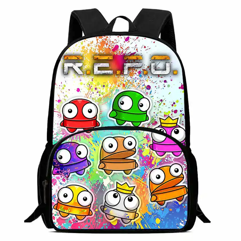 R.E.P.O Tas Sekolah Fashion Pelajar Ransel Anak Laki-laki dan Perempuan Ransel Kartun Anak-anak