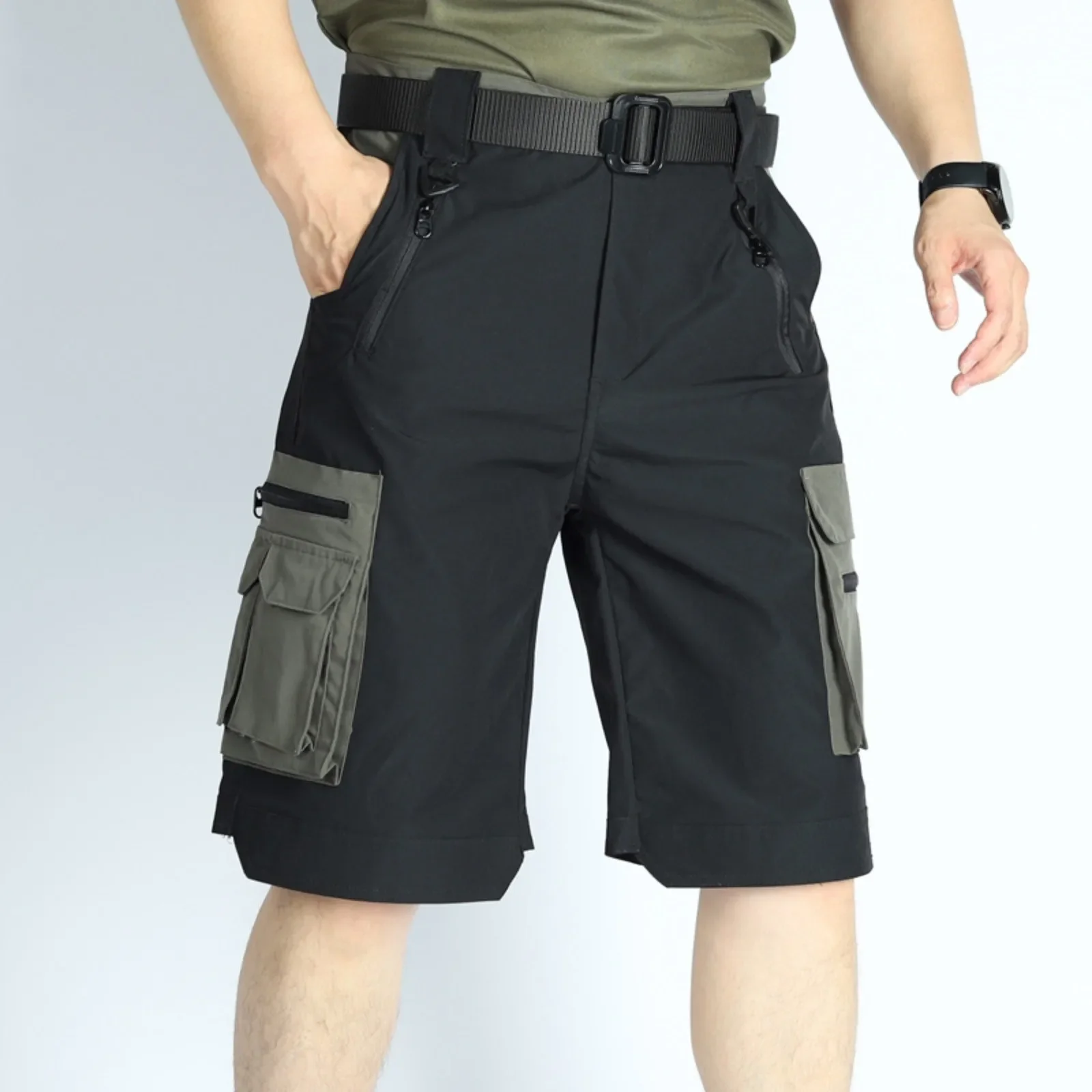 Men Cargo Shorts Outdoor Casual Multi-Functional Cycling Hiking Fishing Anti resistance Multi-Pocket Training Pants
