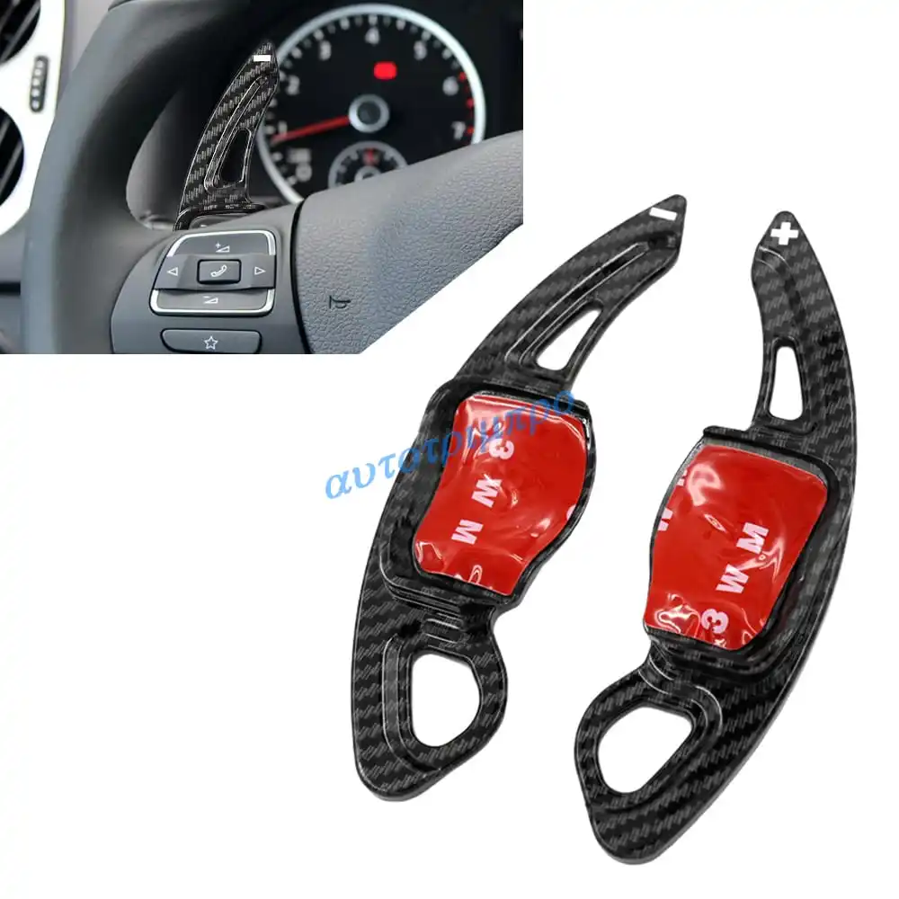 

Для Volkswagen Golf MK8 Passat Touareg Tiguan Atlas Arteon Teramont автомобильный руль из углеродного волокна, удлинители переключения передач