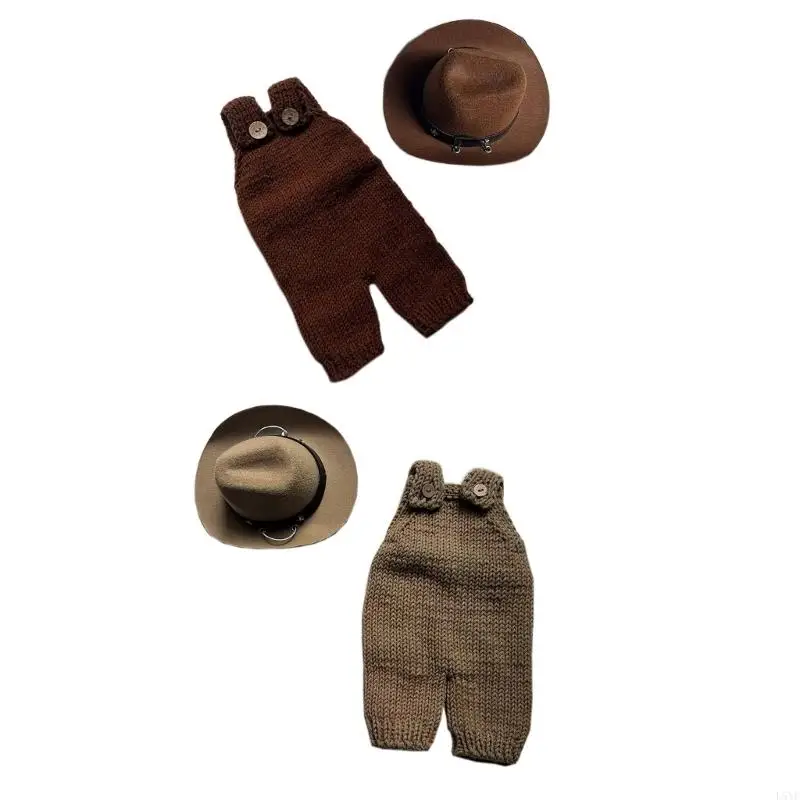 

L5YF Cowboy Costume Gentle on Baby Skin Easy to Wear and Clean for Multiple Shoots