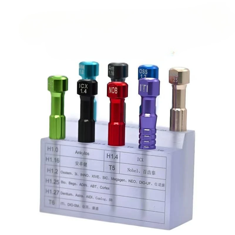High Performance Laboratory Implant Screwdriver Tools 8Pcs Micro Screw Driver Kit with Stand s