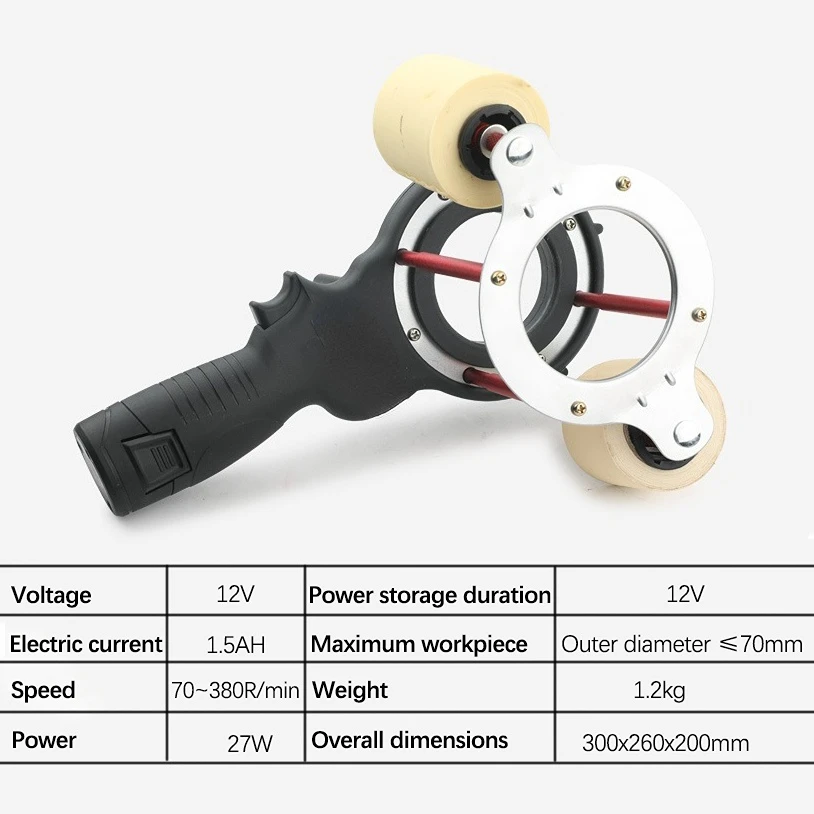 Portable electric tape winding machine air-conditioner copper pipe tie wrapping machine insulation water pipe automatic bundler