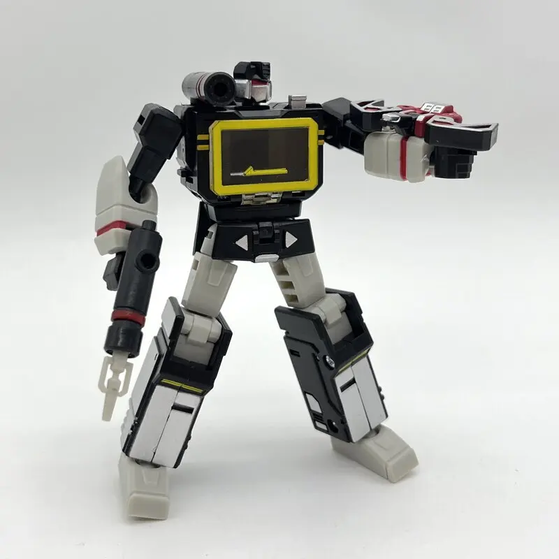 Trasformazione PocketToys PT04 Black Soundwave Figure Toy