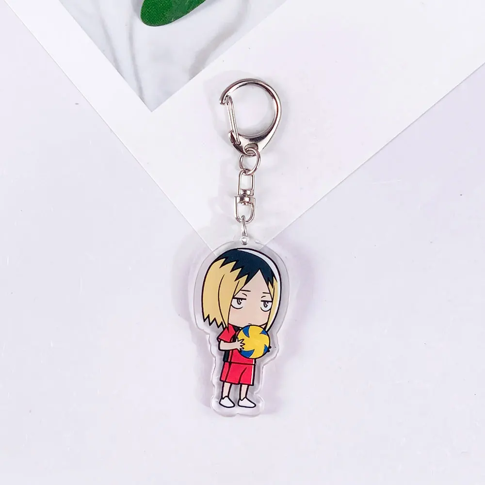 شخصيات أنيمي Haikyuu لطيف المفاتيح اكسسوارات الاكريليك حقيبة سحر الكلاسيكية على ظهره قلادة الإبداعية حلقة رئيسية هدايا لمحبي