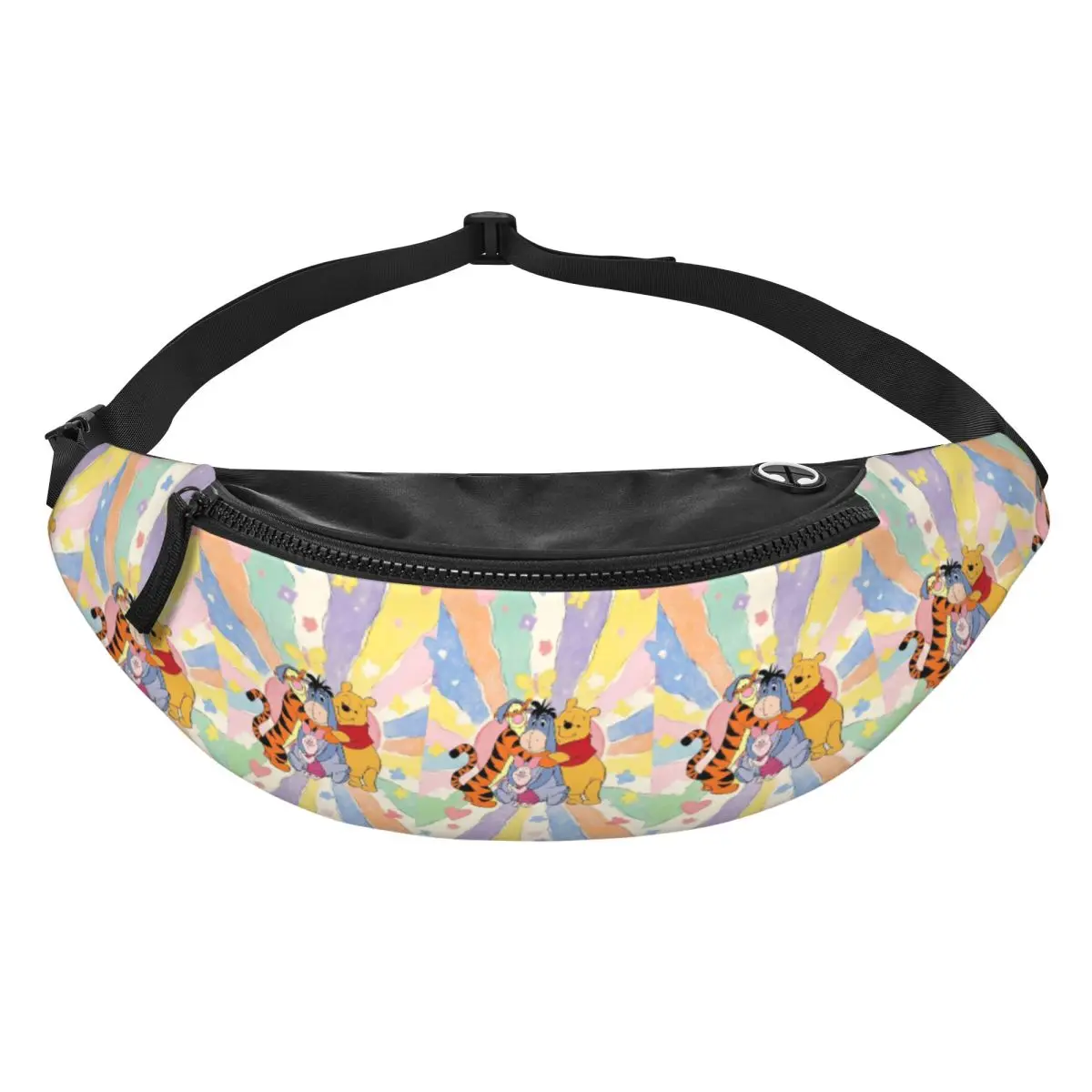 

Custom W-Winnie Anime The Pooh Fanny Bag Crossbody Waist Pack Women Men Traveling Phone Money Pouch