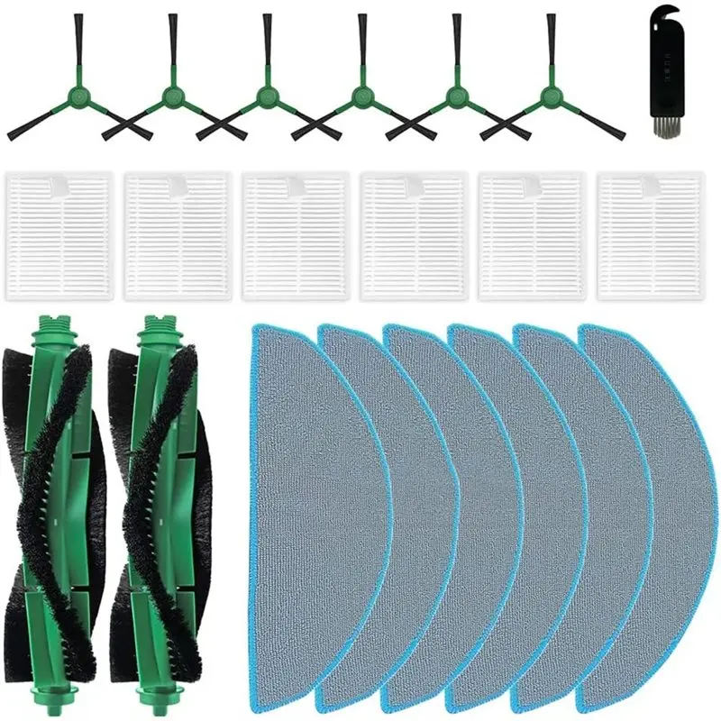 A67M-For Irobot Roomba 104 Combo, Roomba 105 Combo, Y0140, Y0110 Replacement Accessories- Roller Brush, Filters, Mop Pads Vacuum