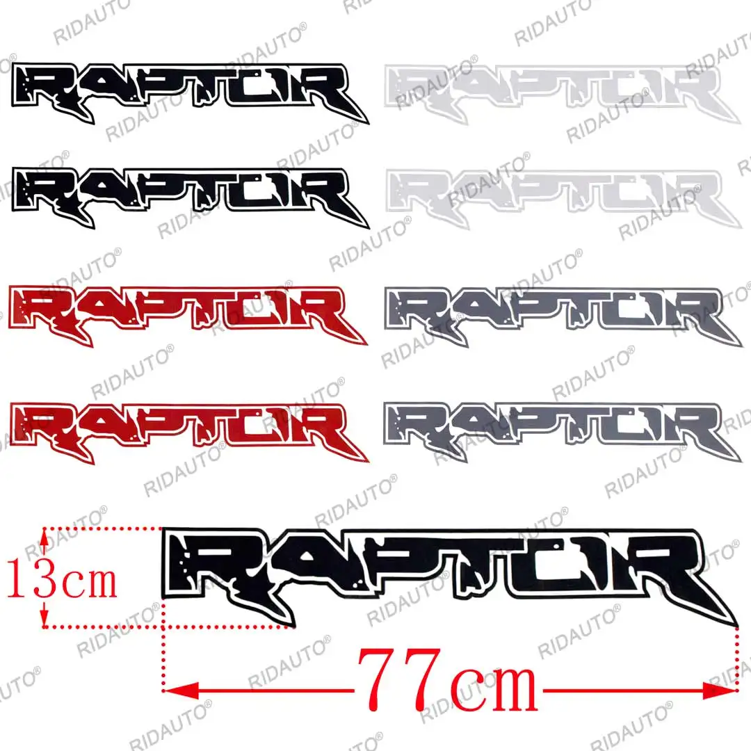 Car Body Sticker Garnish RAPTOR Style Decor Cover Decal Auto Tuning Off Road For Ford F150 Ranger Raptor Trim Pickup Truck Bed