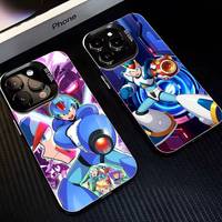 Game M-Megaman R-Rockman Phone Case For iPhone17,16,15,14,13,12,11 Plus,Pro Max Black Matte Shockproof Cover