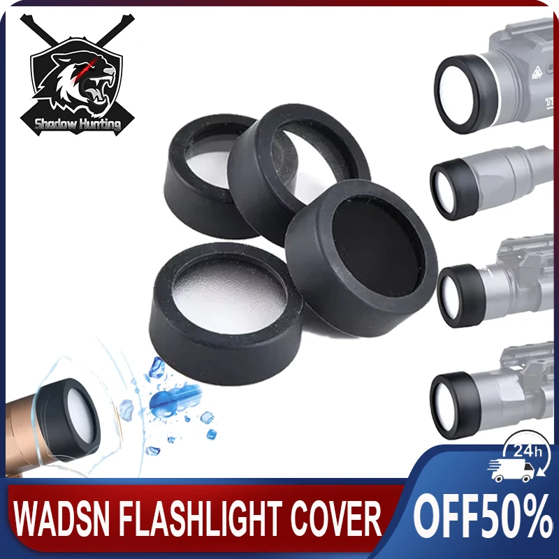 

WADSN X300 X400V M300 M600 Hunting Flashlight Lens Guard Outdoor Scout Light Custom Lens Cover Guards 25.4MM 26MM 28MM 30MM