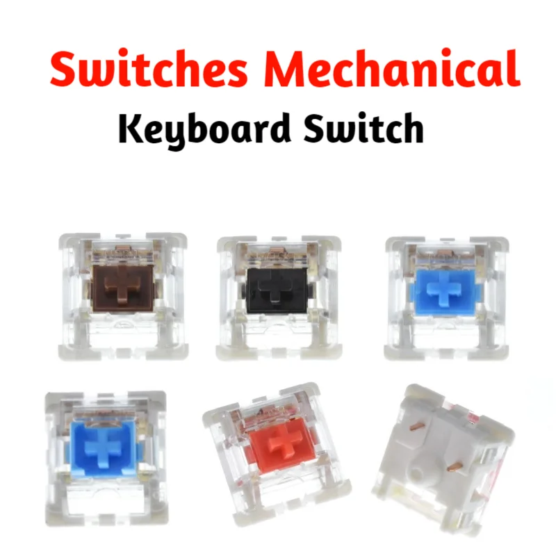 

110 PCS Switch Mechanical Keyboard Switch 3Pin Clicky Linear Tactile Silent Switches RGB LED SMD Gaming Compatible With MX Switc