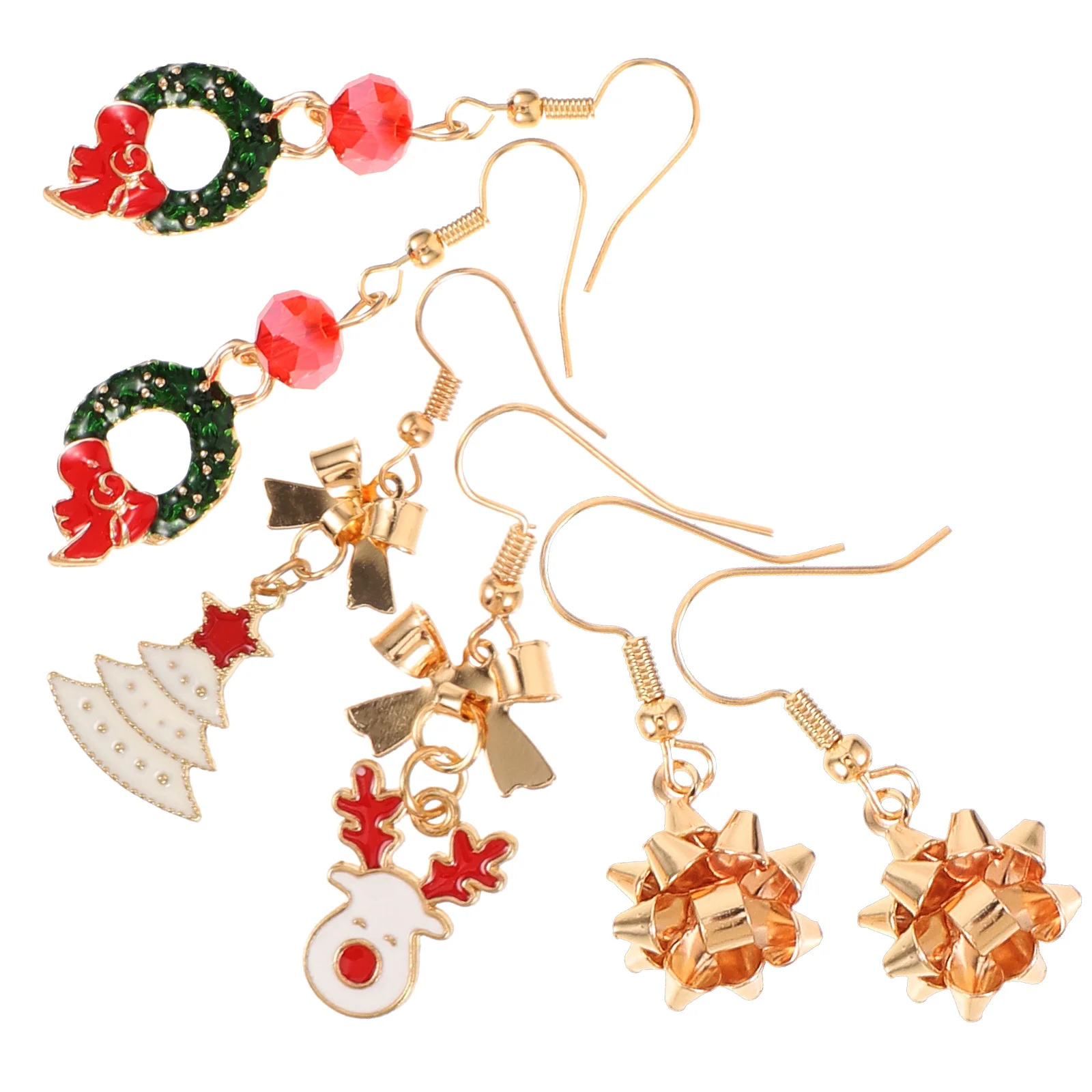 

3 Pairs Jewelry Earring for Christmas Earrings Dangle Dangler Fashion Artificial