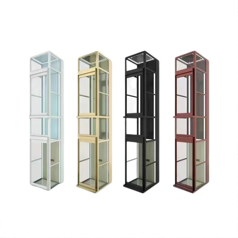 

Modern Two-Three Floor Attic Hydraulic Elevator For Villa Small Tractive Sightseeing Lifting Platform Aluminum Alloy Outdoor