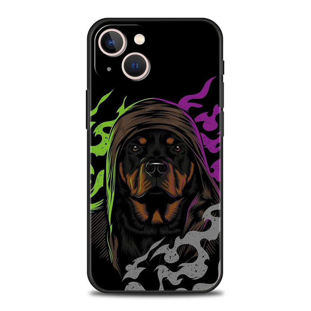 Doberman Dog Phone Case Cover for iPhone 16 15 14 13 12 Pro Max XR XS X 11 7 8 Plus Shockproof Silicone Soft Shell Capas Bags