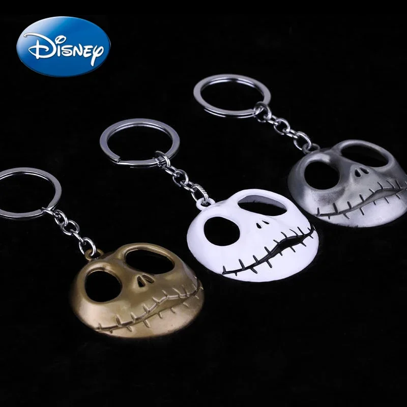 

Disney Jack Skellington Key Chain The Nightmare Before Christmas Cartoon Movie Figures Car Keyring Backpack Pendant Accessories